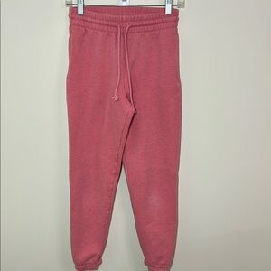 TNA Pink Cozy Fleece Sweat Pants
